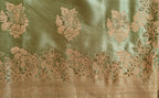 Pastel green Banarasi Silk