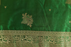 Dark Green Banarasi Silk