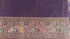Purple Raw Silk Classic Saree