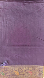 Purple Raw Silk Classic Saree