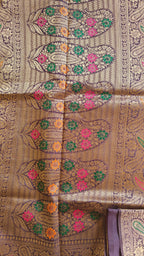 Purple Raw Silk Classic Saree