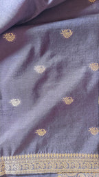 Purple Raw Silk Classic Saree