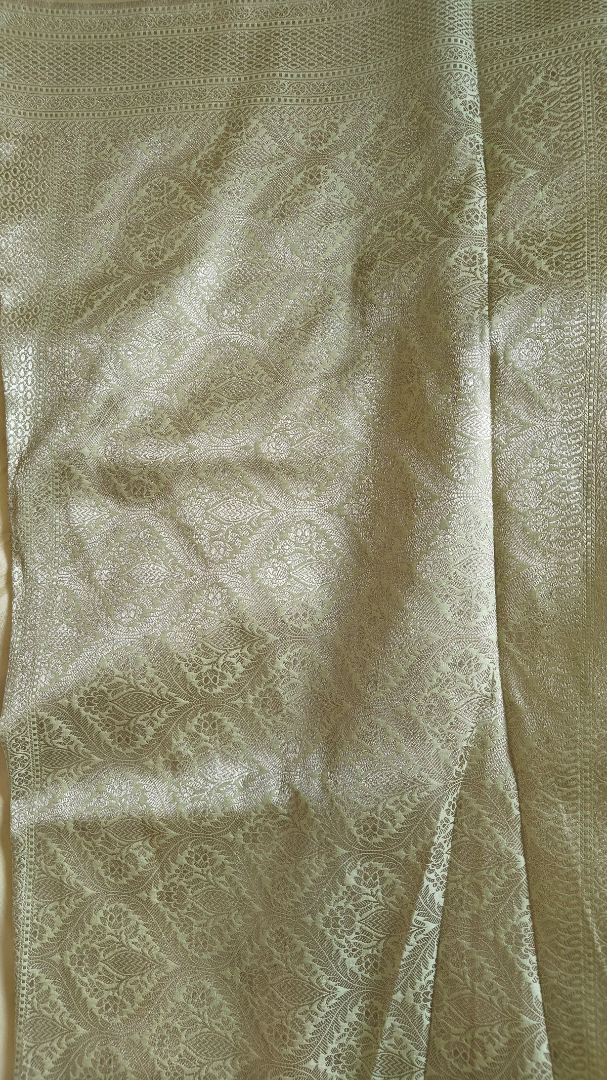 Pastel Green Tanchoi Silk Saree