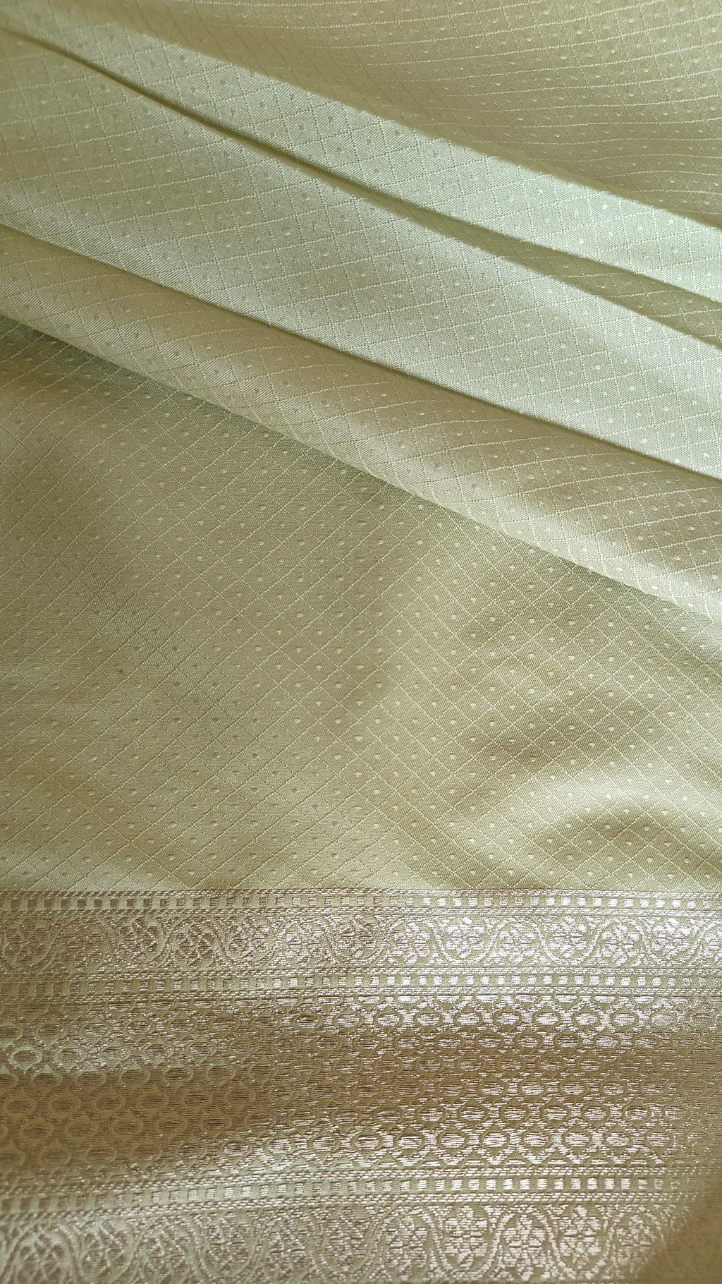 Pastel Green Tanchoi Silk Saree