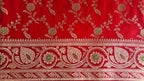 Red banarasi Katan Meenakari