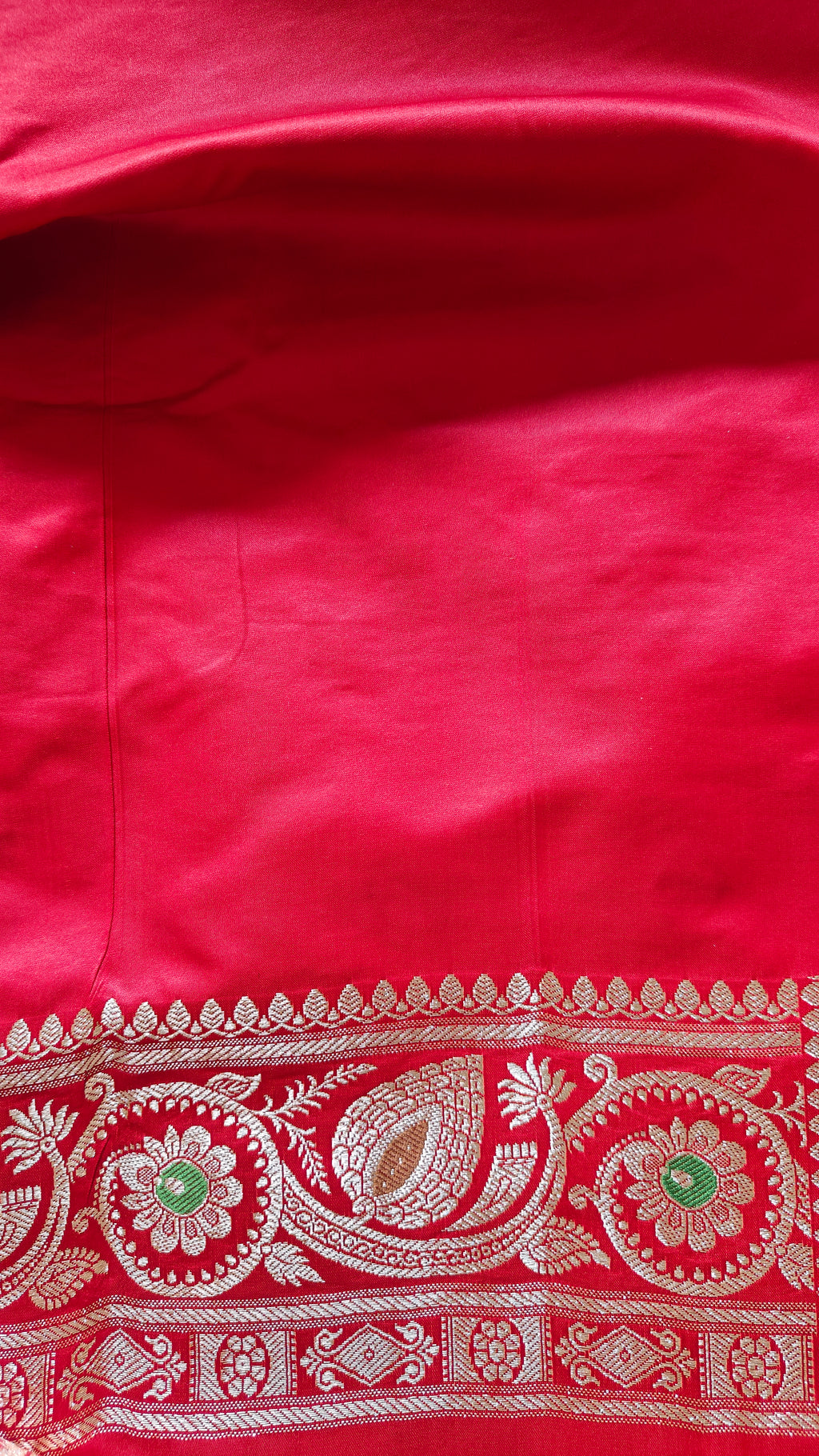 Red banarasi Katan Meenakari