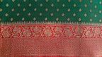 Green Red Georgette Booti Saree