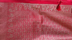 Green Red Georgette Booti Saree