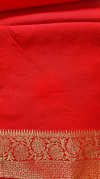 Green Red Georgette Booti Saree
