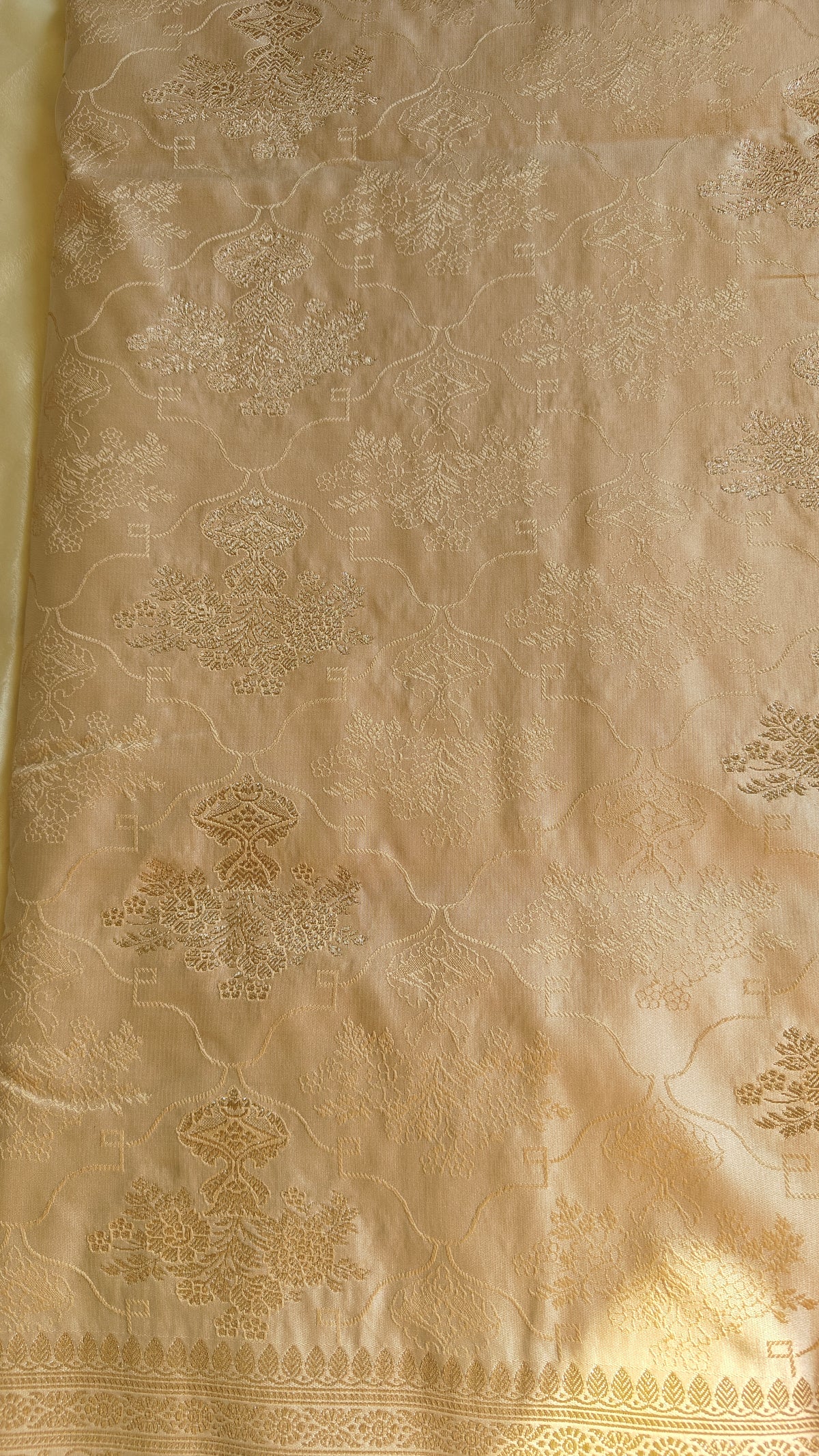 Golden Tanchoi Silk Saree