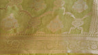 Parrot yellow Banarasi Jaal Saree