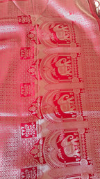 Red Banarasi Silk Tanchoi Saree