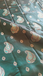 Dark Green Banarasi Silk