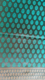 Dark Green Banarasi Silk