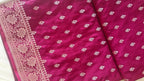 Magenta Pink Booti Silk Saree