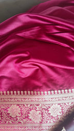 Magenta Pink Booti Silk Saree