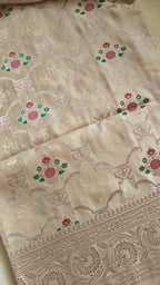 Pastel Meenakaari Tanchoi Silk Saree