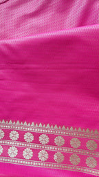 Pastel Pink Silver Zari Saree
