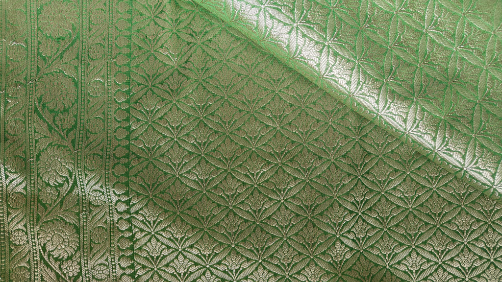Green Georgette Banarasi Saree