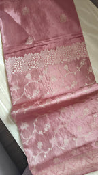 Onion Pink Butter Crepe Saree