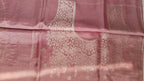 Onion Pink Butter Crepe Saree