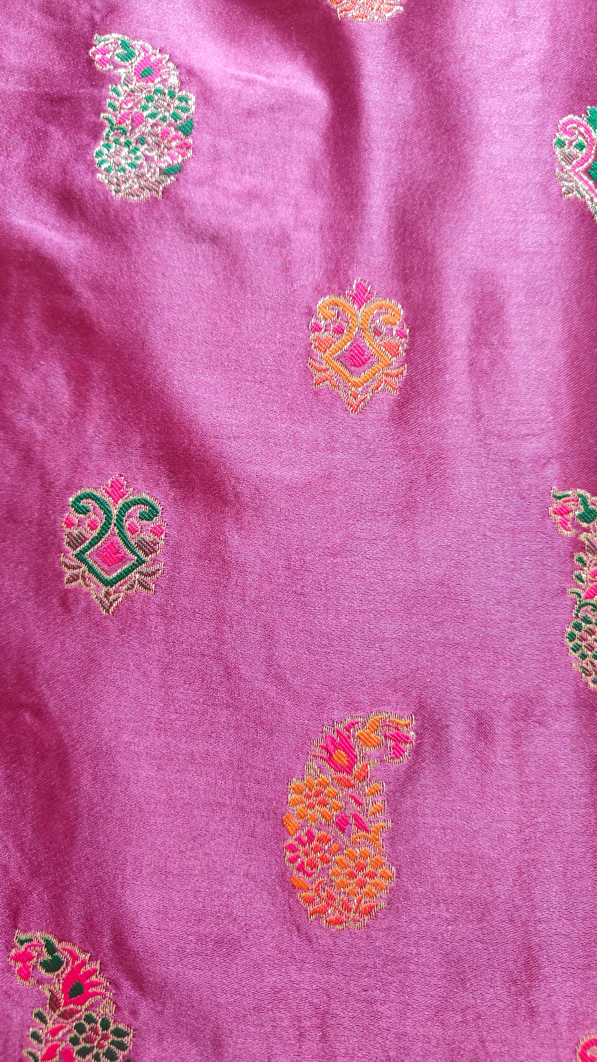 Deep plum Pashmina Resham