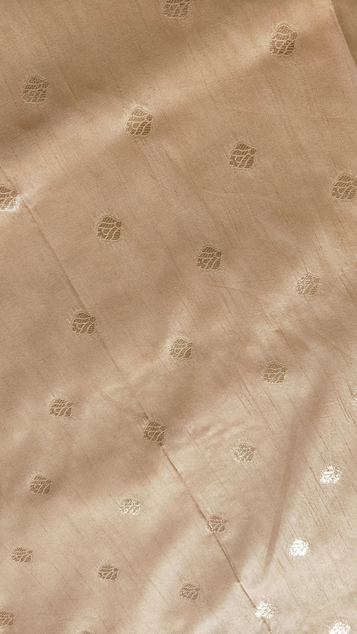 Cream Banarasi Zari Booti Silk