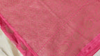 Rani Pink Georgette Leaf Motifs