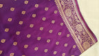 Purple Katan Silk Saree
