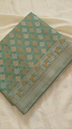Sea Green Kota Cotton Saree