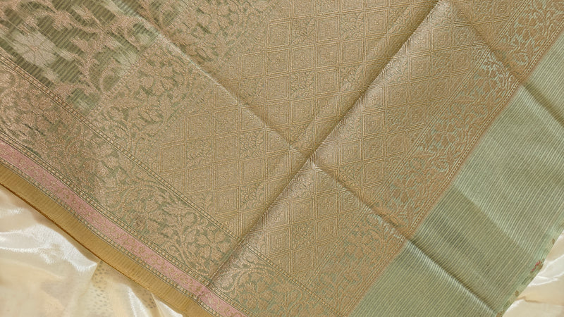Light Green Kota Cotton Saree
