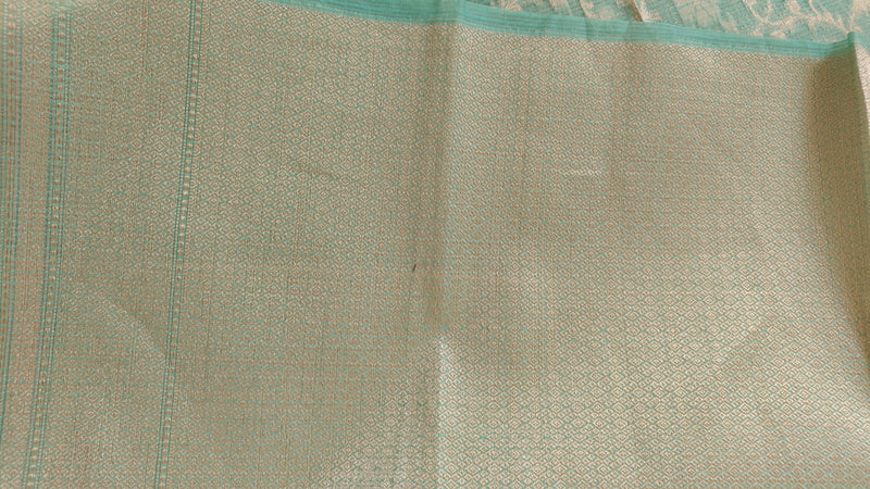 Sea Green Kota Cotton Saree