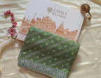 Green Cotton Thread Work Saree