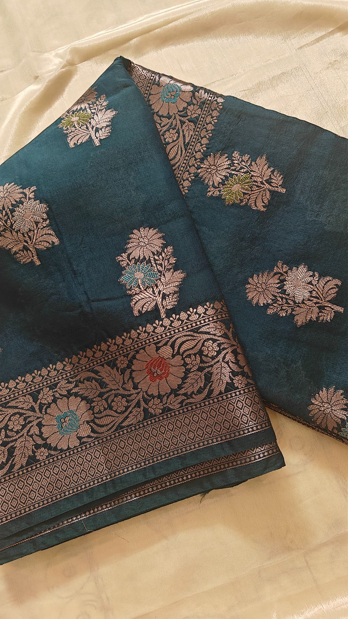 Peacock Banarasi Meenakari Saree