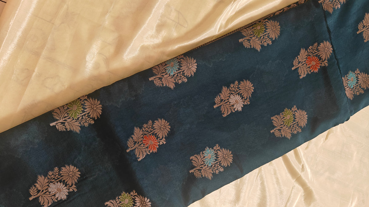 Peacock Banarasi Meenakari Saree