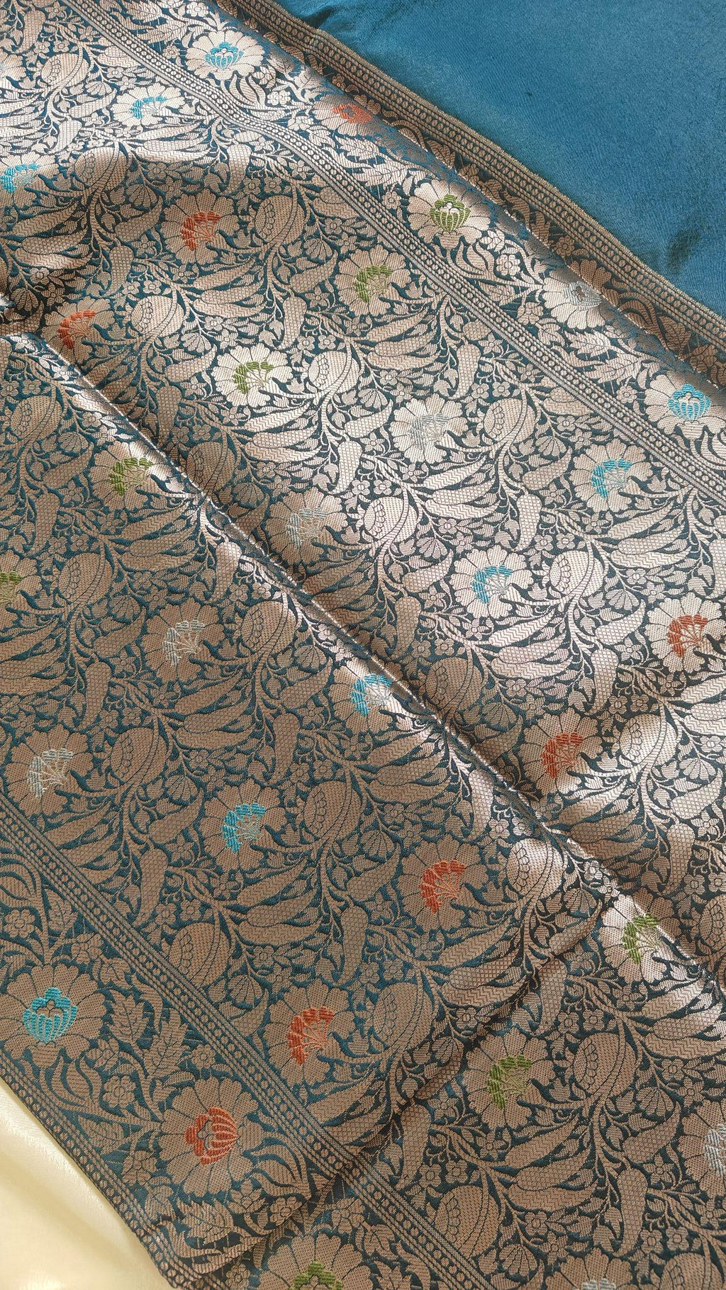 Peacock Banarasi Meenakari Saree