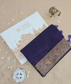 Purple Raw Silk Classic Saree