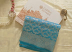 Sky Blue Georgette Saree