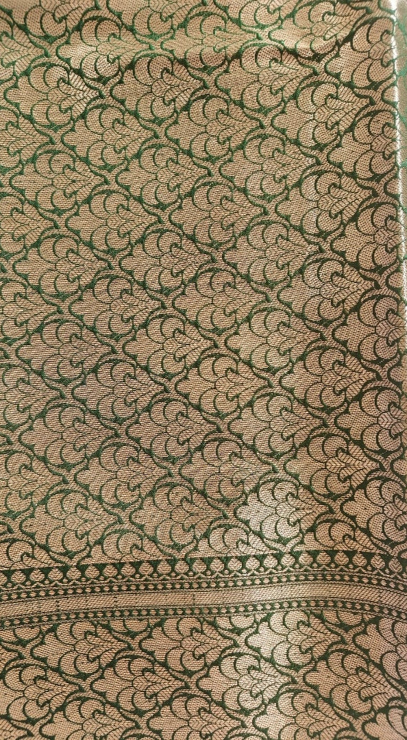 Dark Green Banarasi Silk Saree