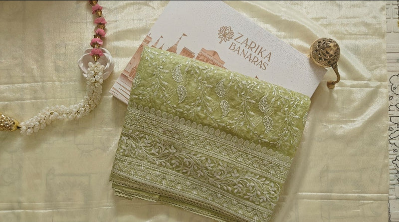 Parrot Thread Organza