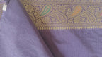 Purple Raw Silk Classic Saree