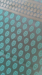 Dark Green Banarasi Silk
