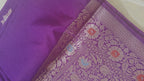 Purple Banarasi Meenakari Saree