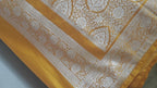 Mustard Silk Meenakari Saree