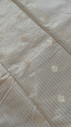 Beige Cotton Saree Booti