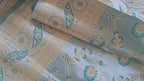 Ferozi Floral Jaal Silk Saree