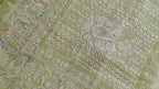 Parrot Thread Work Organza Saree