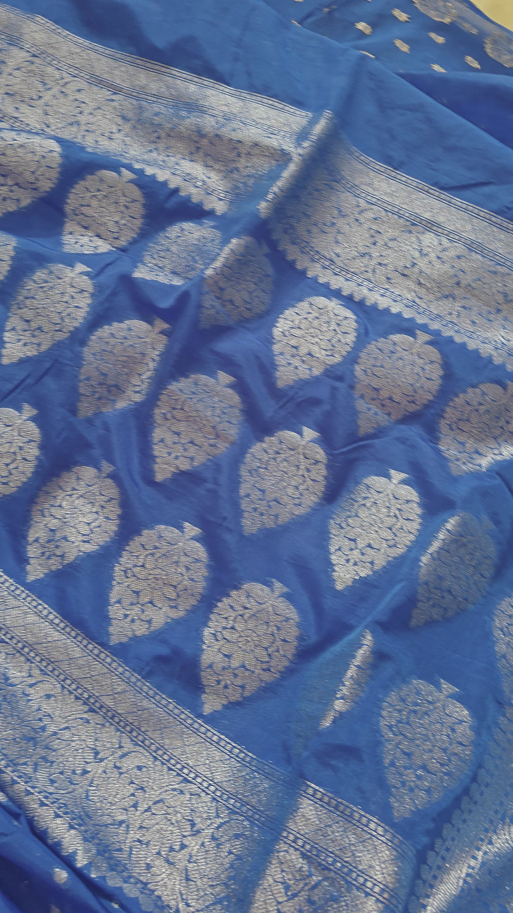 Navy Blue Georgette Saree