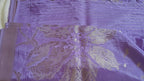 Lavender Silver Zari Designer Saree