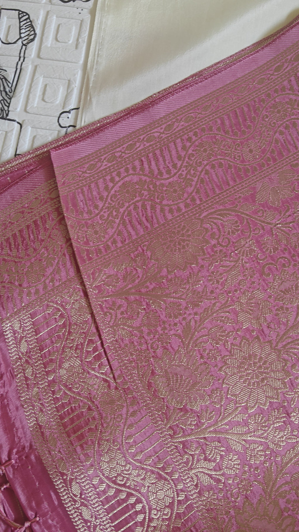 Baby Pink Designer Saree